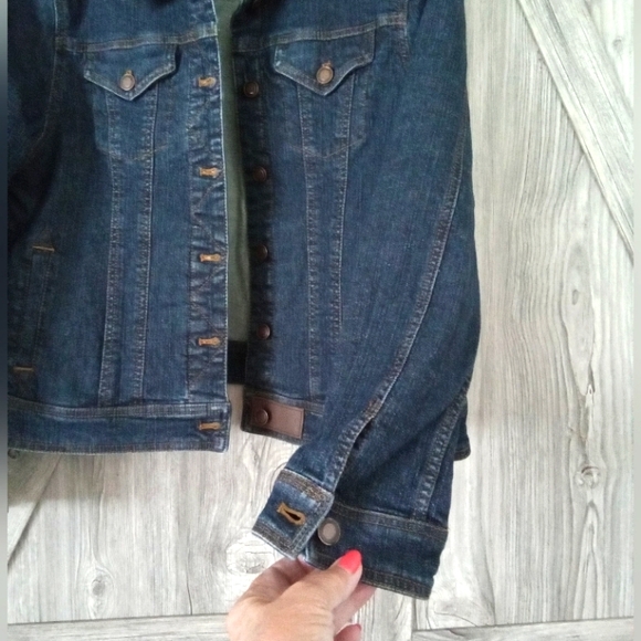Jockey Brand Stretch Denim Jean Jacket L - Picture 2 of 8